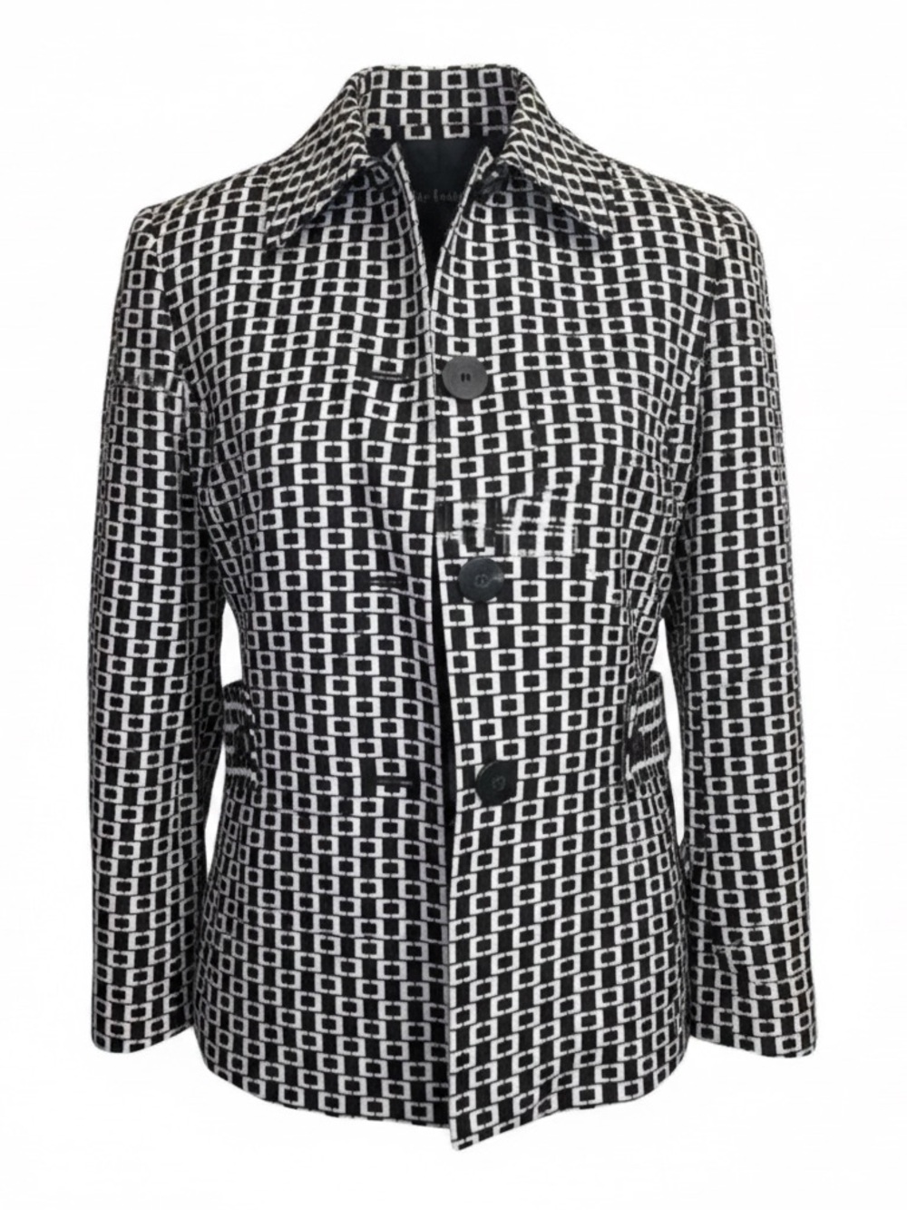 Classiques Entier Geometric Trench Coat | Timeless Tailored Elegance - Picture 1 of 11
